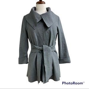 Luii gray knit light coat jacket medium